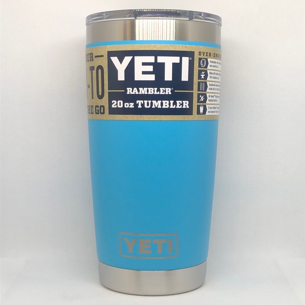 🩵 Yeti Rambler Tumbler Reef Blue 20oz 🩵 NWT 🩵